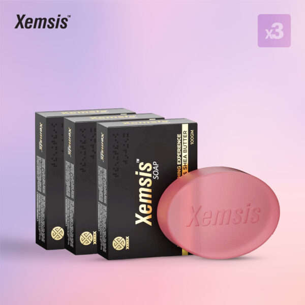 XEMSIS Soap with Red Wine Extract & Shea Butter (Pack of 3)